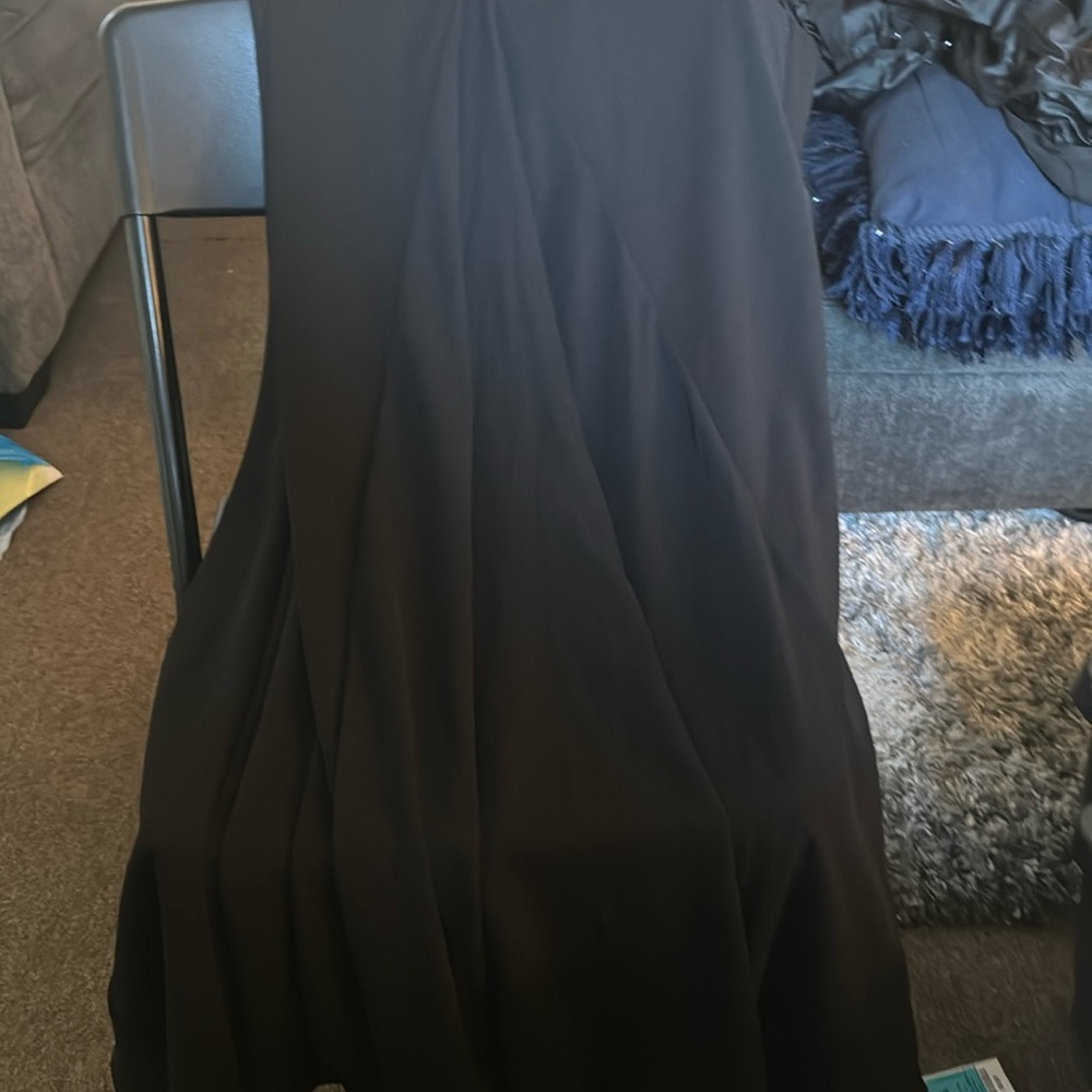 Curvy sense 3x wide leg flare pants with sheer inserts from the thigh down